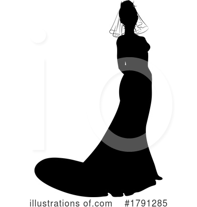 Royalty-Free (RF) Silhouette Clipart Illustration by AtStockIllustration - Stock Sample #1791285