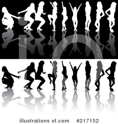 Royalty-Free (RF) Silhouette Clipart Illustration by dero - Stock Sample #217152