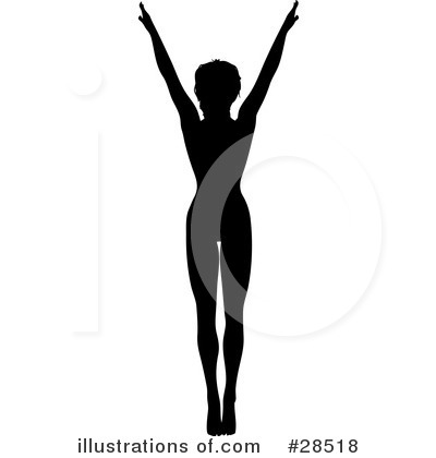 Royalty-Free (RF) Silhouetted People Clipart Illustration by KJ Pargeter - Stock Sample #28518
