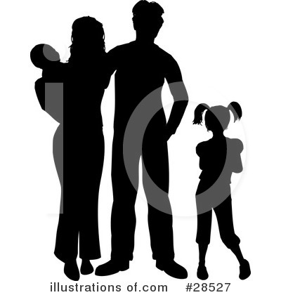 Royalty-Free (RF) Silhouetted People Clipart Illustration by KJ Pargeter - Stock Sample #28527