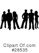 Silhouetted People Clipart #28535 by KJ Pargeter