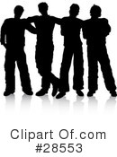Silhouetted People Clipart #28553 by KJ Pargeter