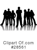 Silhouetted People Clipart #28561 by KJ Pargeter