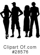 Silhouetted People Clipart #28576 by KJ Pargeter