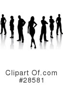 Silhouetted People Clipart #28581 by KJ Pargeter