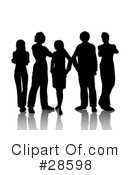 Silhouetted People Clipart #28598 by KJ Pargeter