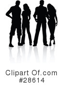 Silhouetted People Clipart #28614 by KJ Pargeter