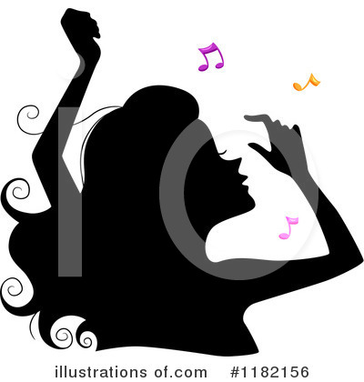 Royalty-Free (RF) Silhouetted Woman Clipart Illustration by BNP Design Studio - Stock Sample #1182156