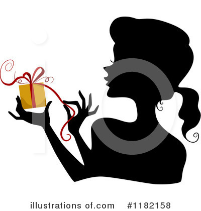 Royalty-Free (RF) Silhouetted Woman Clipart Illustration by BNP Design Studio - Stock Sample #1182158