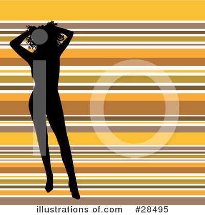 Royalty-Free (RF) Silhouetted Woman Clipart Illustration by KJ Pargeter - Stock Sample #28495