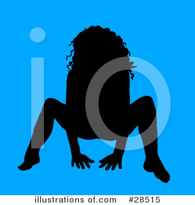 Royalty-Free (RF) Silhouetted Woman Clipart Illustration by KJ Pargeter - Stock Sample #28515