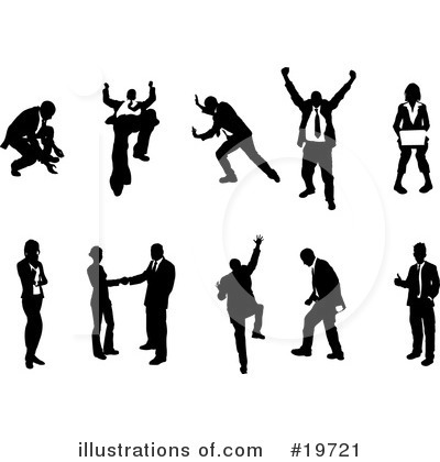 Royalty-Free (RF) Silhouettes Clipart Illustration by AtStockIllustration - Stock Sample #19721