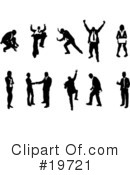 Silhouettes Clipart #19721 by AtStockIllustration