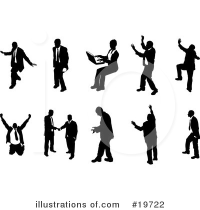 Royalty-Free (RF) Silhouettes Clipart Illustration by AtStockIllustration - Stock Sample #19722