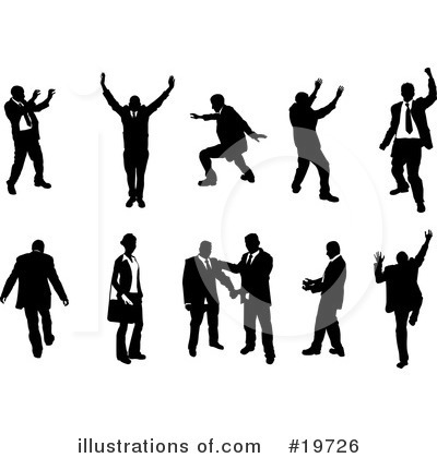 Royalty-Free (RF) Silhouettes Clipart Illustration by AtStockIllustration - Stock Sample #19726