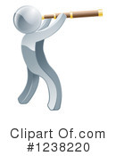 Silver Man Clipart #1238220 by AtStockIllustration
