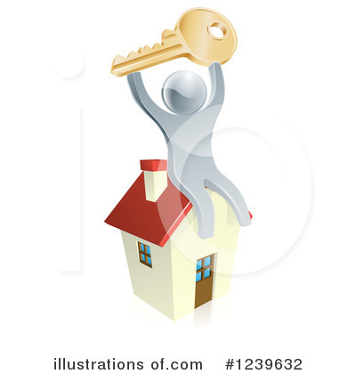 Royalty-Free (RF) Silver Man Clipart Illustration by AtStockIllustration - Stock Sample #1239632