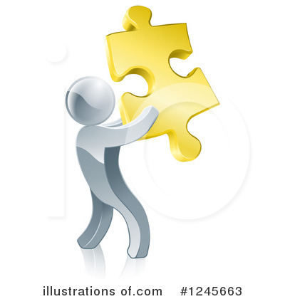 Puzzle Pieces Clipart #1245663 by AtStockIllustration