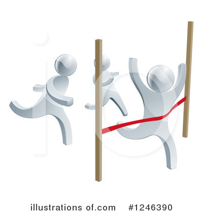 Royalty-Free (RF) Silver Man Clipart Illustration by AtStockIllustration - Stock Sample #1246390