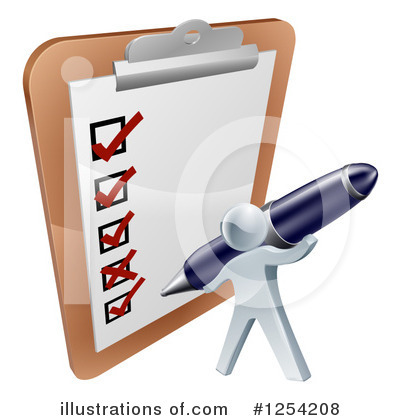 Checklist Clipart #1254208 by AtStockIllustration