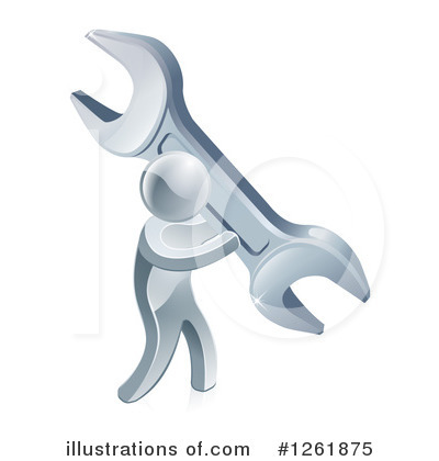 Silver Men Clipart #1261875 by AtStockIllustration