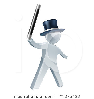 Royalty-Free (RF) Silver Man Clipart Illustration by AtStockIllustration - Stock Sample #1275428