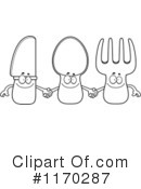 Silverware Clipart #1170287 by Cory Thoman