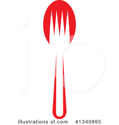 Royalty-Free (RF) Silverware Clipart Illustration by ColorMagic - Stock Sample #1340865