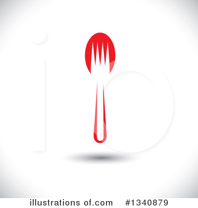 Royalty-Free (RF) Silverware Clipart Illustration by ColorMagic - Stock Sample #1340879
