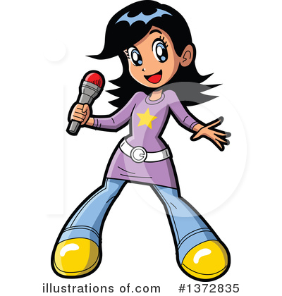 Singing Clipart #1372835 by Clip Art Mascots