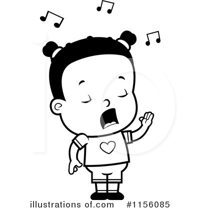 Royalty-Free (RF) Singing Clipart Illustration by Cory Thoman - Stock Sample #1156085