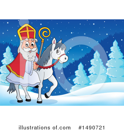 Royalty-Free (RF) Sinterklaas Clipart Illustration by visekart - Stock Sample #1490721