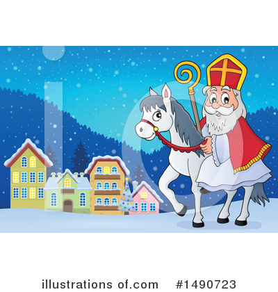 Royalty-Free (RF) Sinterklaas Clipart Illustration by visekart - Stock Sample #1490723