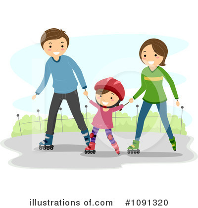 Royalty-Free (RF) Skating Clipart Illustration by BNP Design Studio - Stock Sample #1091320