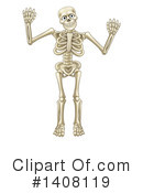 Skeleton Clipart #1408119 by AtStockIllustration
