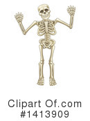 Skeleton Clipart #1413909 by AtStockIllustration