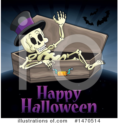 Royalty-Free (RF) Skeleton Clipart Illustration by visekart - Stock Sample #1470514