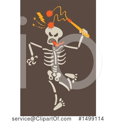 Royalty-Free (RF) Skeleton Clipart Illustration by Zooco - Stock Sample #1499114