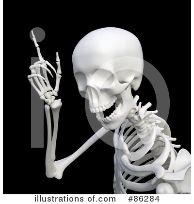 Royalty-Free (RF) Skeleton Clipart Illustration by Mopic - Stock Sample #86284
