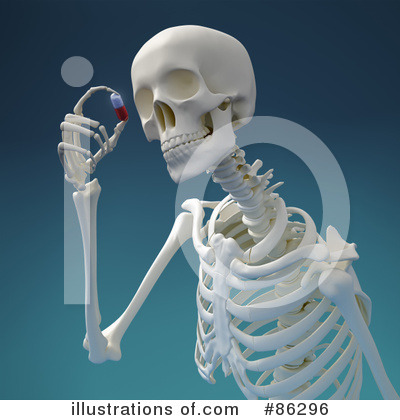 Royalty-Free (RF) Skeleton Clipart Illustration by Mopic - Stock Sample #86296