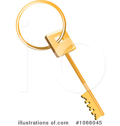 Royalty-Free (RF) Skeleton Key Clipart Illustration by Vector Tradition SM - Stock Sample #1066045