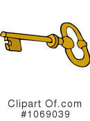 Skeleton Key Clipart #1069039 by djart