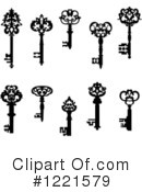 Skeleton Key Clipart #1221579 by Vector Tradition SM