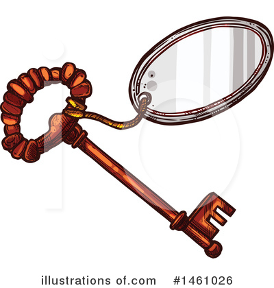 Skeleton Key Clipart #1461026 by Vector Tradition SM