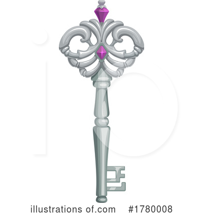 Skeleton Key Clipart #1780008 by Vector Tradition SM