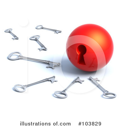 Royalty-Free (RF) Skeleton Keys Clipart Illustration by Tonis Pan - Stock Sample #103829