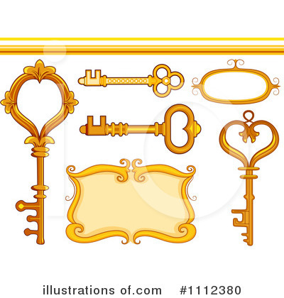 Royalty-Free (RF) Skeleton Keys Clipart Illustration by BNP Design Studio - Stock Sample #1112380