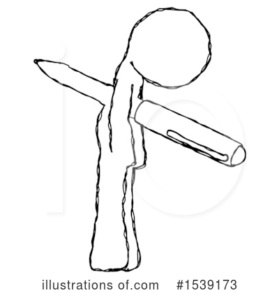 Royalty-Free (RF) Sketch Design Mascot Clipart Illustration by Leo Blanchette - Stock Sample #1539173