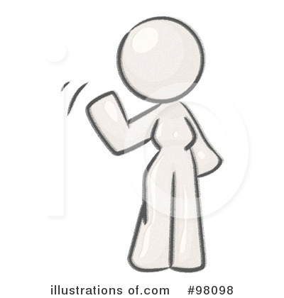 Waving Clipart #98098 by Leo Blanchette