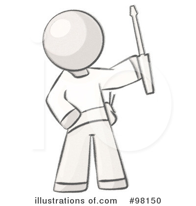 Royalty-Free (RF) Sketched Design Mascot Clipart Illustration by Leo Blanchette - Stock Sample #98150